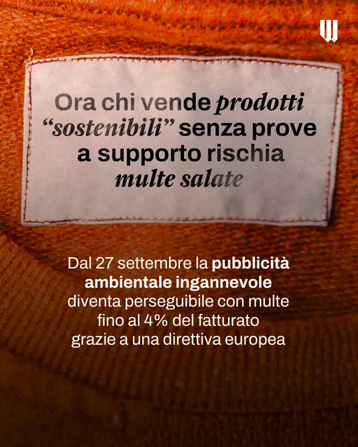 Publicación de Will Media en Instagram sobre las multas por publicidad ambiental engañosa desde el 27 de septiembre