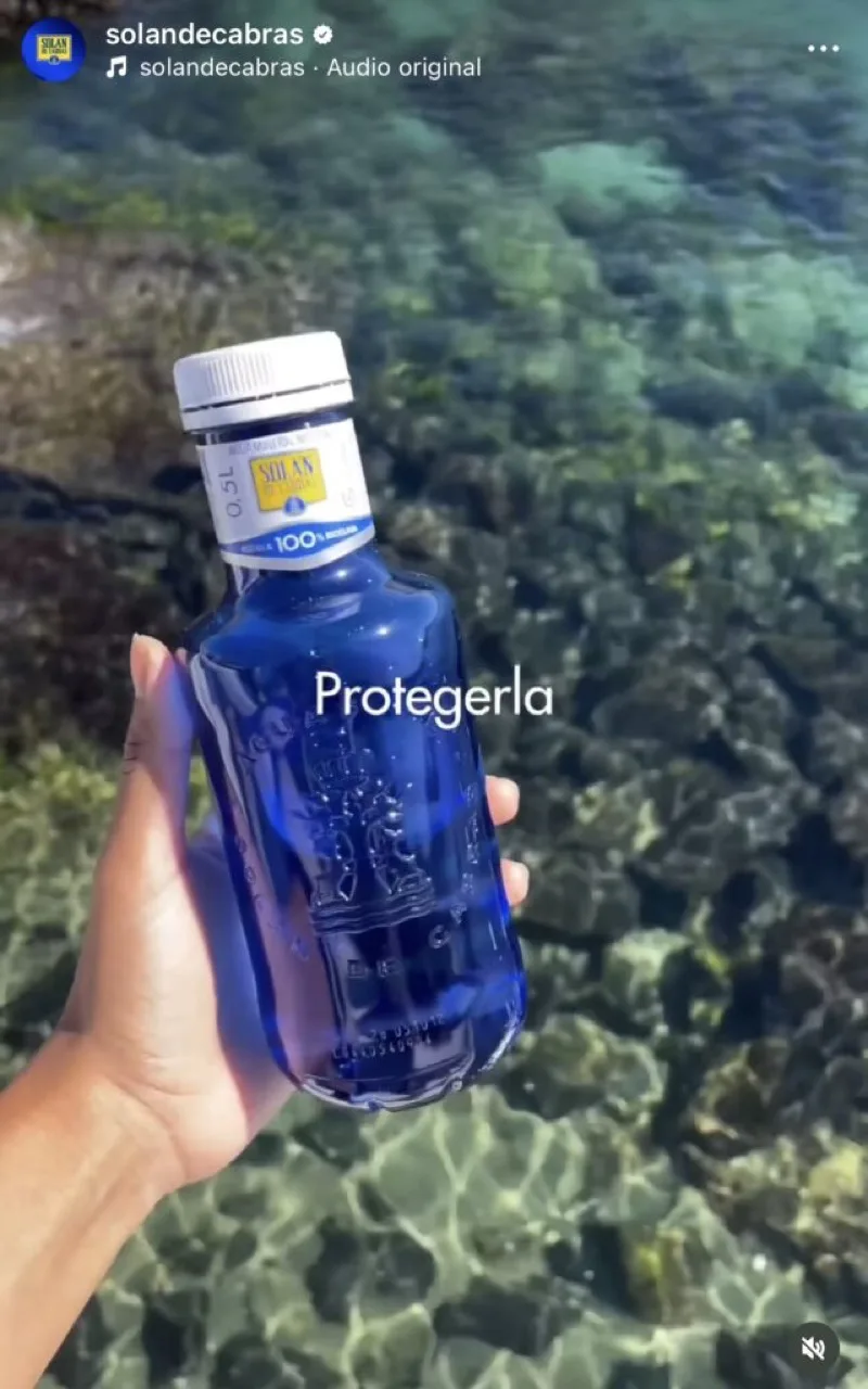 Producto de belleza presentado en redes