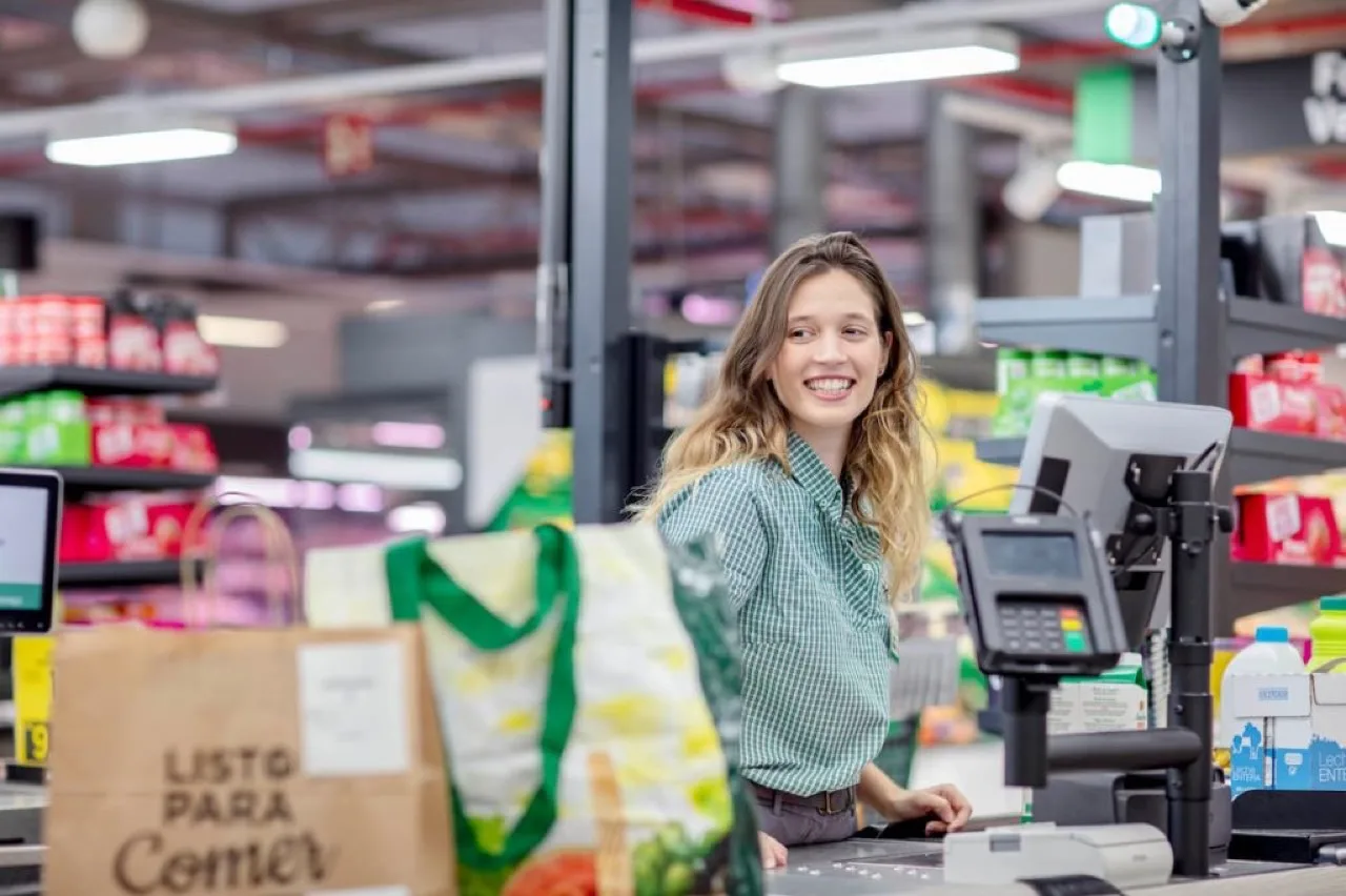 Trabajadora de Mercadona