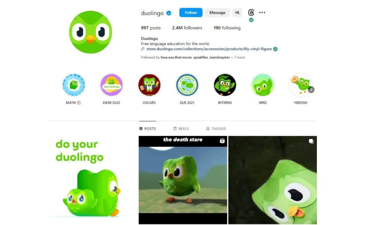 Duolingo en redes sociales