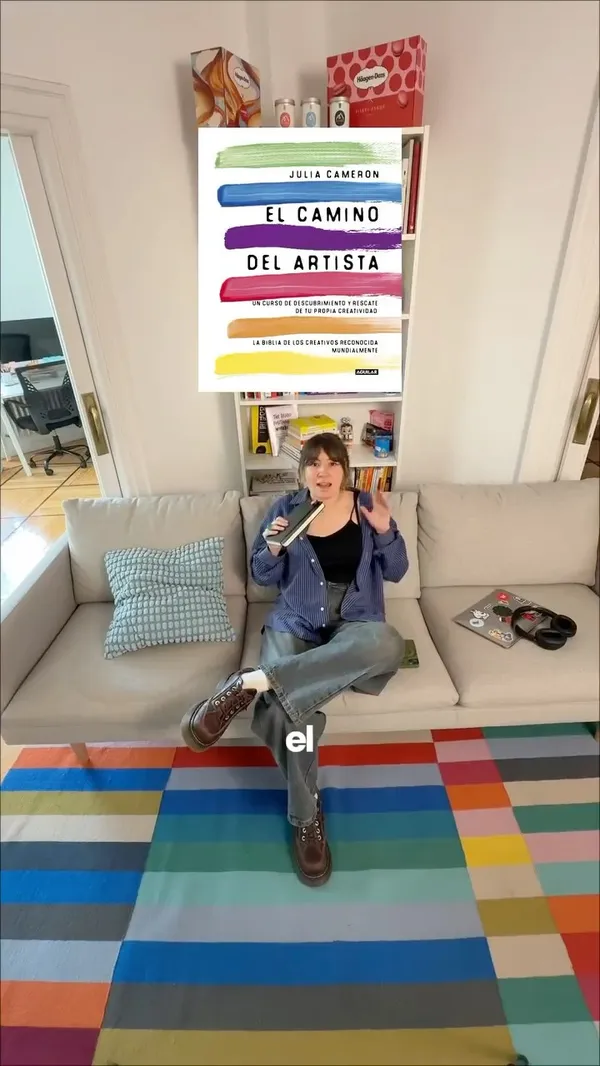 Reel de @brandcrops con 3 recomendaciones de libros para trabajar la creatividad