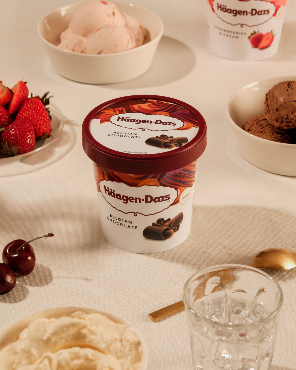 Häagen-Dazs content photography created by Brandcrops